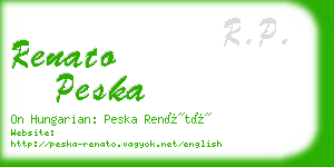 renato peska business card